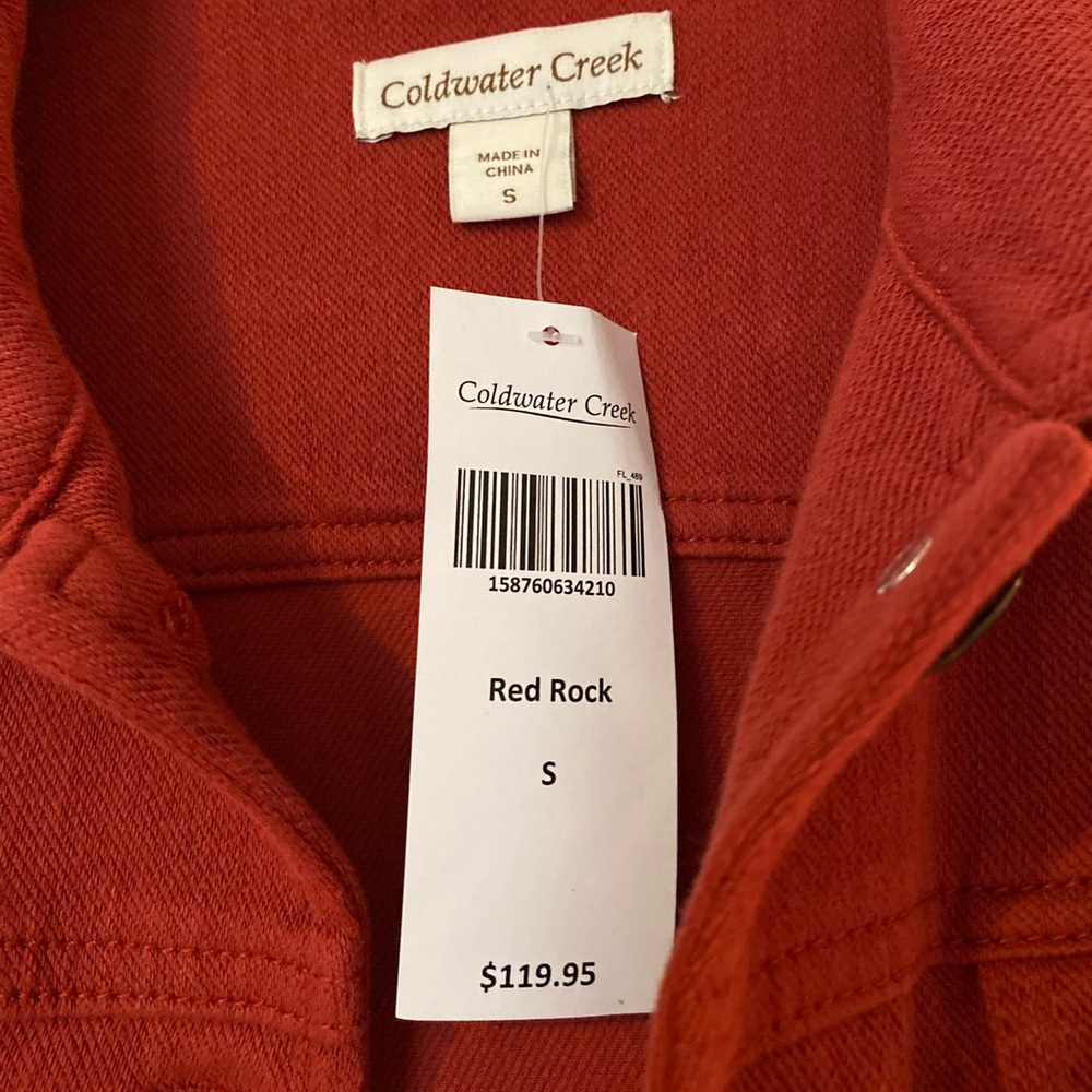 NWT Cold water creek “Red Rock” jacket size womens small - Picture 2 of 3